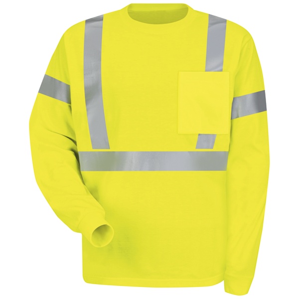 yellow Hi-Visibility Long Sleeve T-Shirt