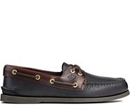 Authentic Original Leather Boat Shoe, Black Amaretto, dynamic