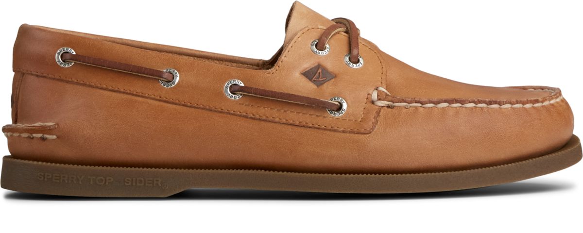 mens sperry leather slip on shoes