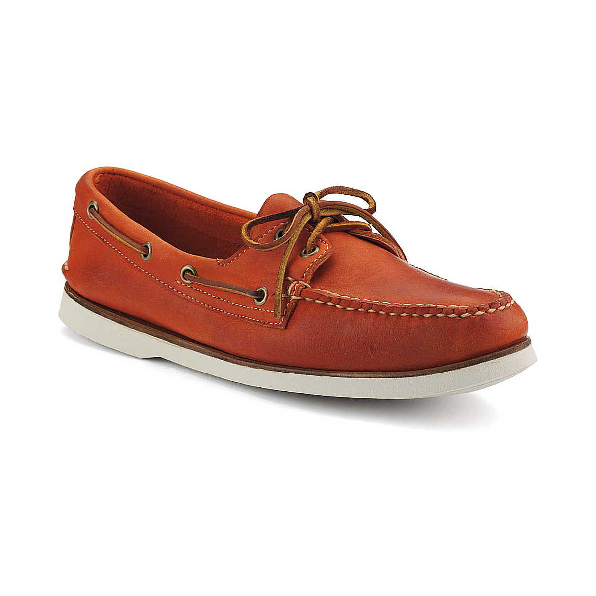Authentic Original Boat Shoe by Made in Maine, Red Leather, dynamic 1