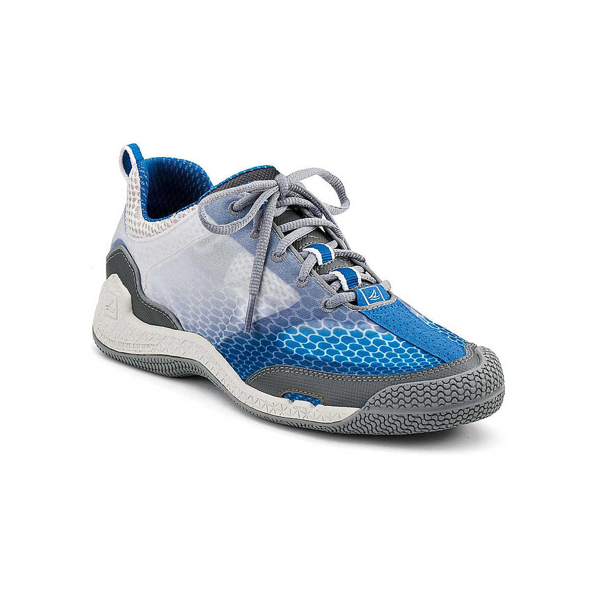 SeaRacer Sneaker, White / Blue, dynamic 1