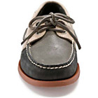 Cloud Logo Authentic Original Relaxed Leather Boat Shoe, Black / Gray / Mushroom, dynamic 2