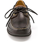 Gold ASV 2-Eye Boat Shoe, Black Leather, dynamic 3