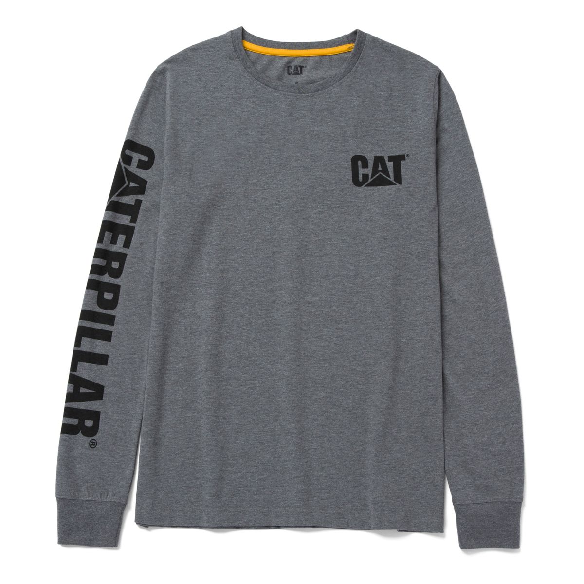Trademark Banner Long Sleeve Tee, Dark Heather Grey, dynamic 3