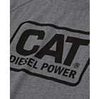Cat Diesel Power Long Sleeve Tee, Dark Heather Grey, dynamic 2