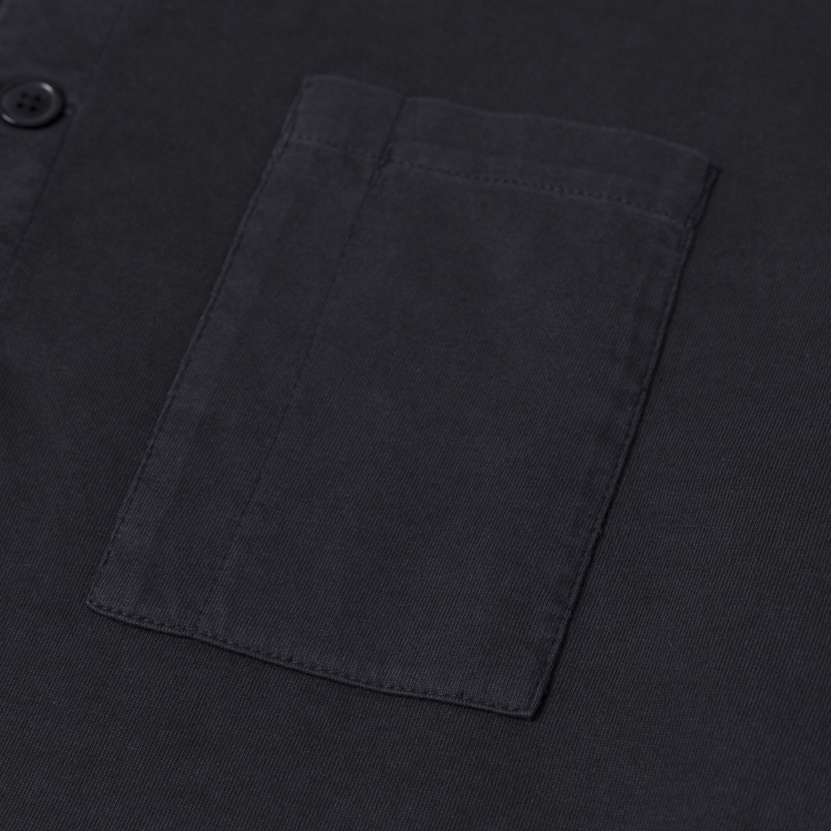 Pigment Dye Long Sleeve Henley, Black, dynamic 5
