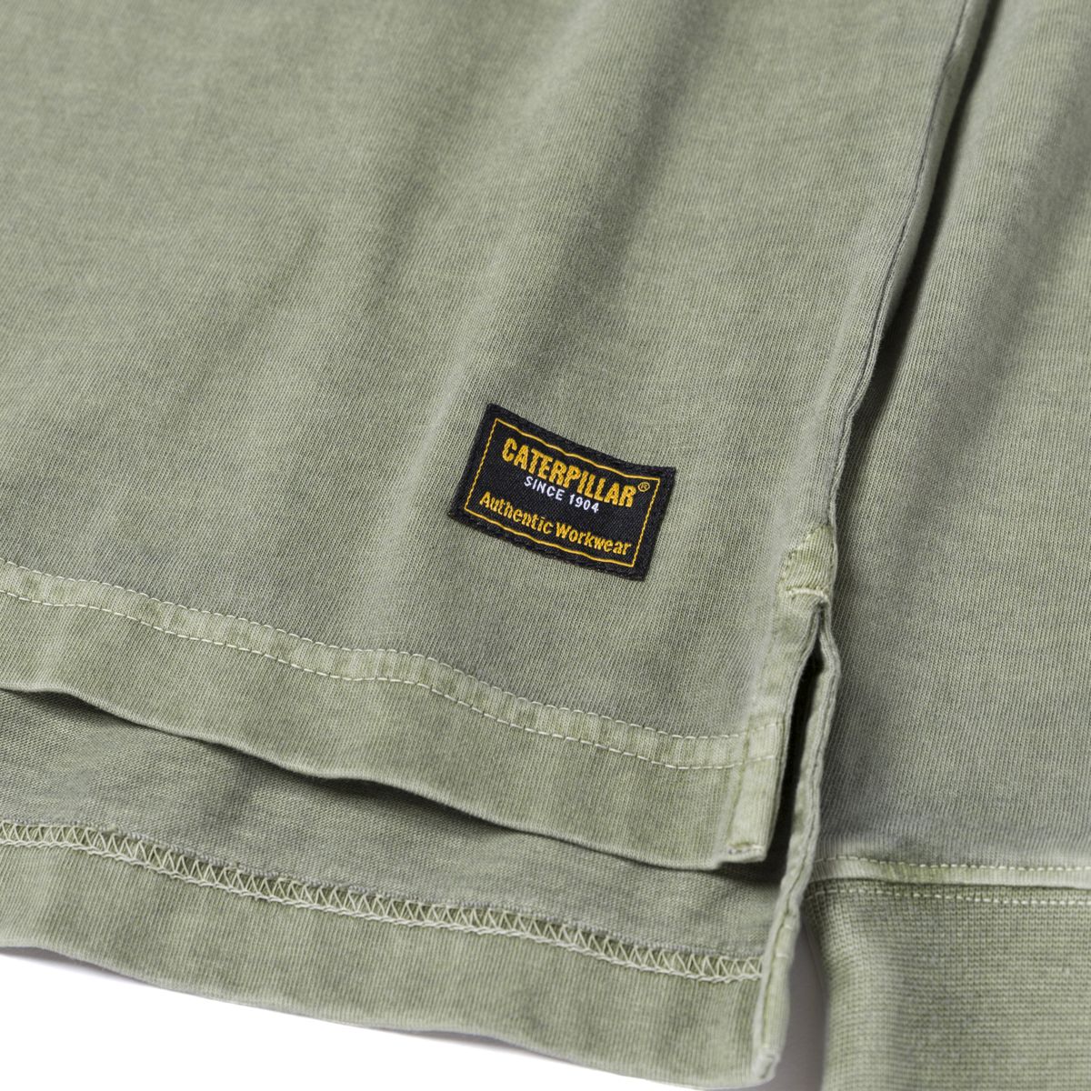 Pigment Dye Long Sleeve Henley, Marshland, dynamic 5