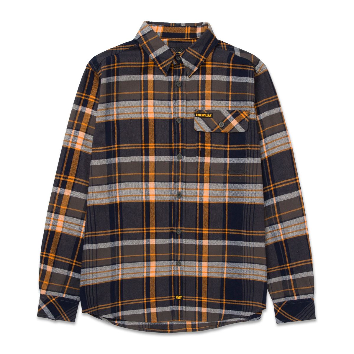 Flannel Shirt, Blaze/Grey, dynamic 1