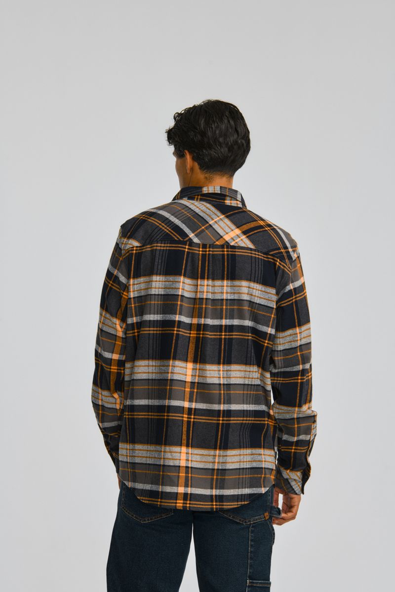 Flannel Shirt, Blaze/Grey, dynamic 4