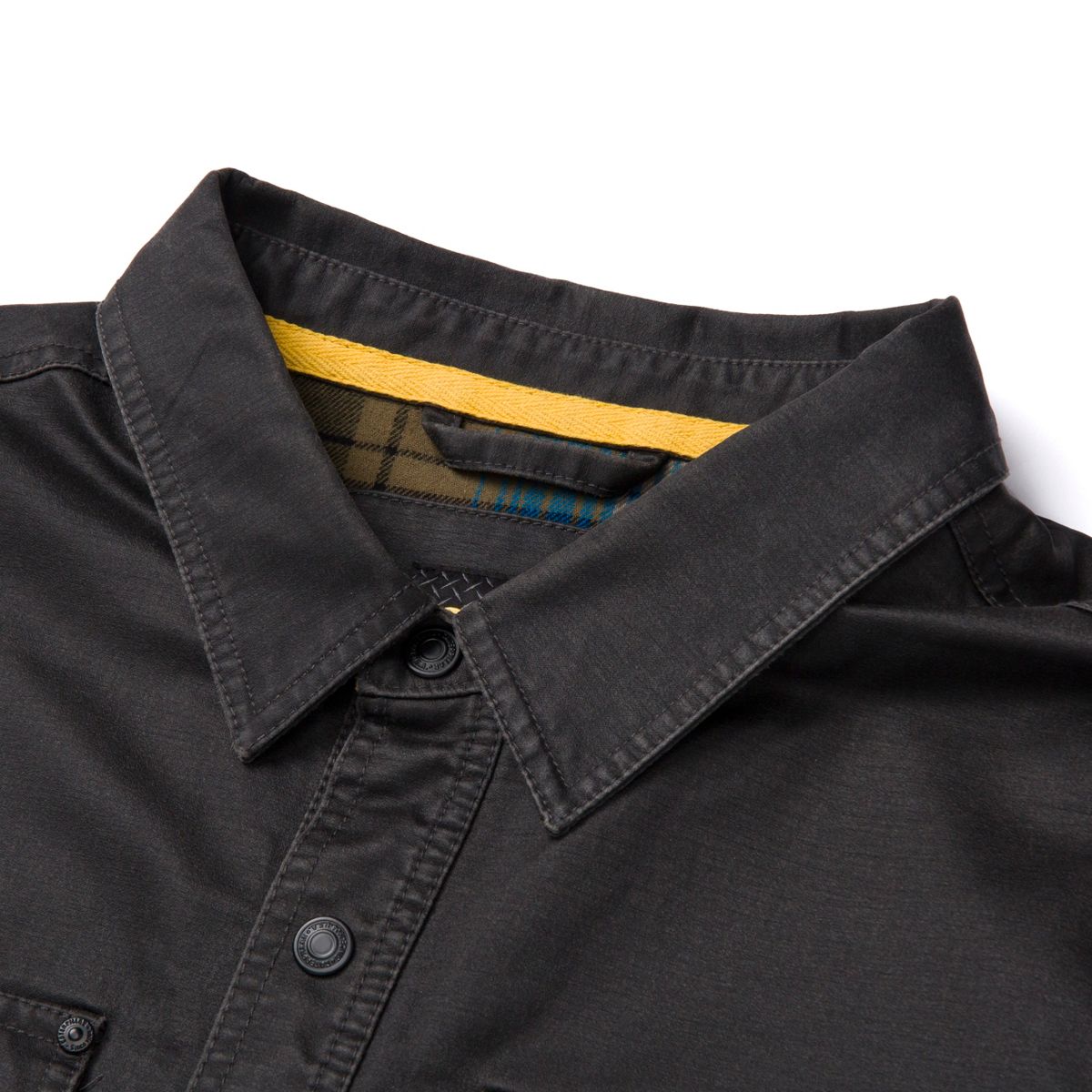 Waxed Cotton Shirt Jacket, Black, dynamic 7