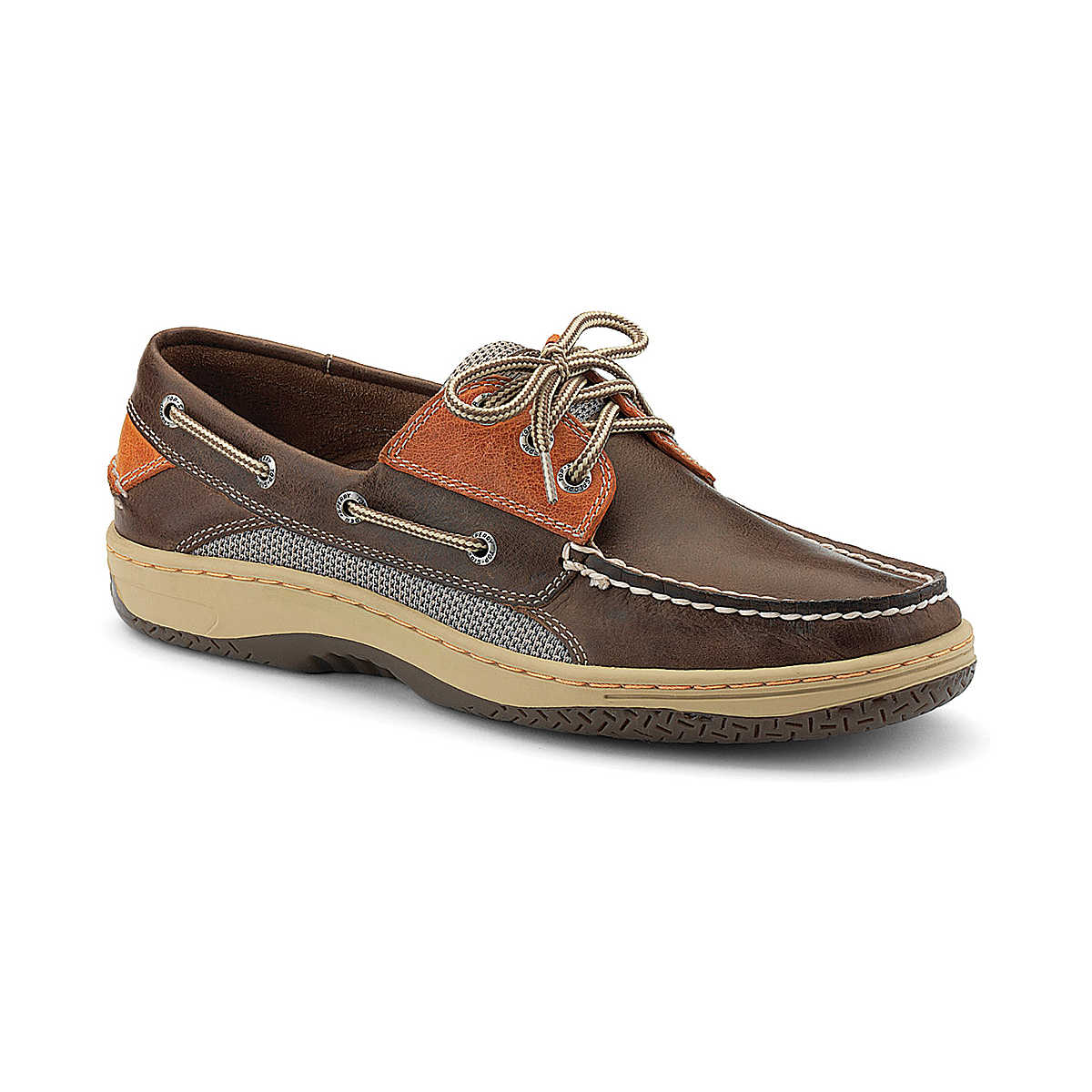 Billfish 3-Eye Boat Shoe, Brown / Tan Leather, dynamic 1