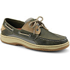 Billfish 3-Eye Boat Shoe, Olive / Linen Leather, dynamic 1