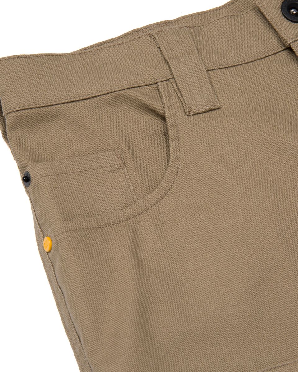 Double Front Stretch Canvas Straight Fit Utility Pant, Khaki, dynamic 5