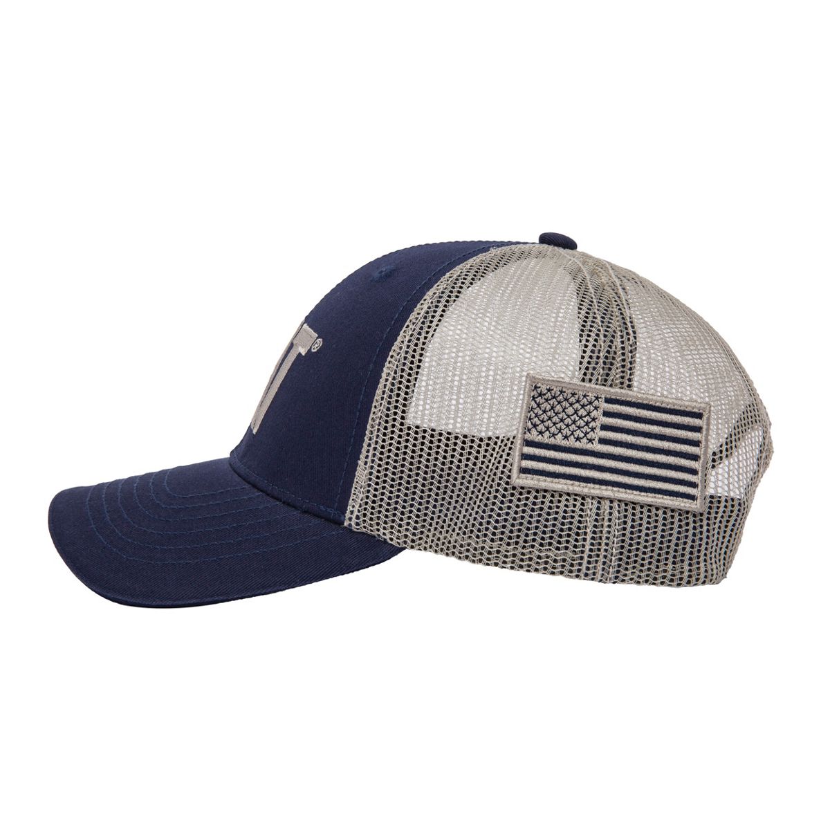 Cat Logo Flag Hat, Navy, dynamic 2