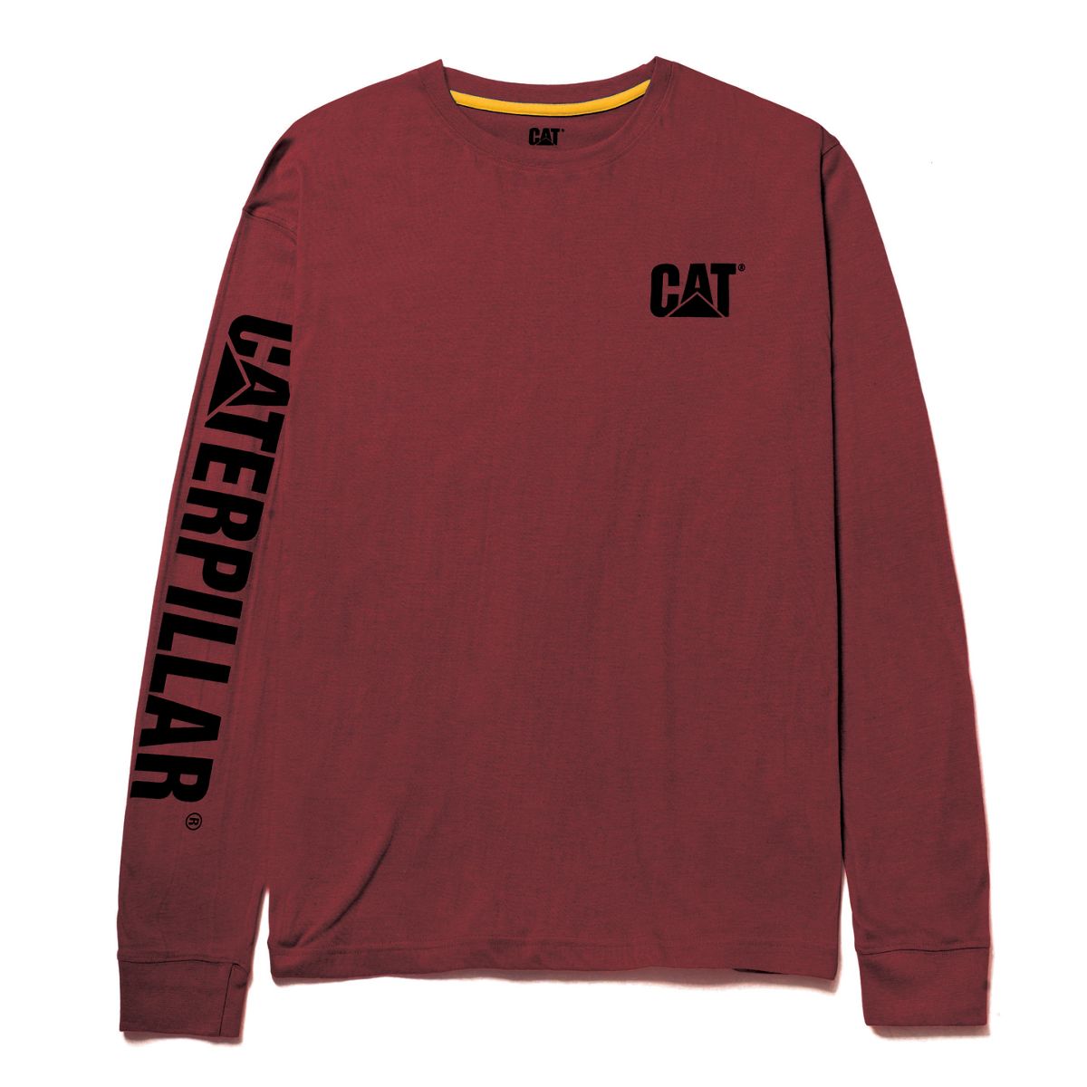 Trademark Banner Long Sleeve Tee, Brick Heather, dynamic