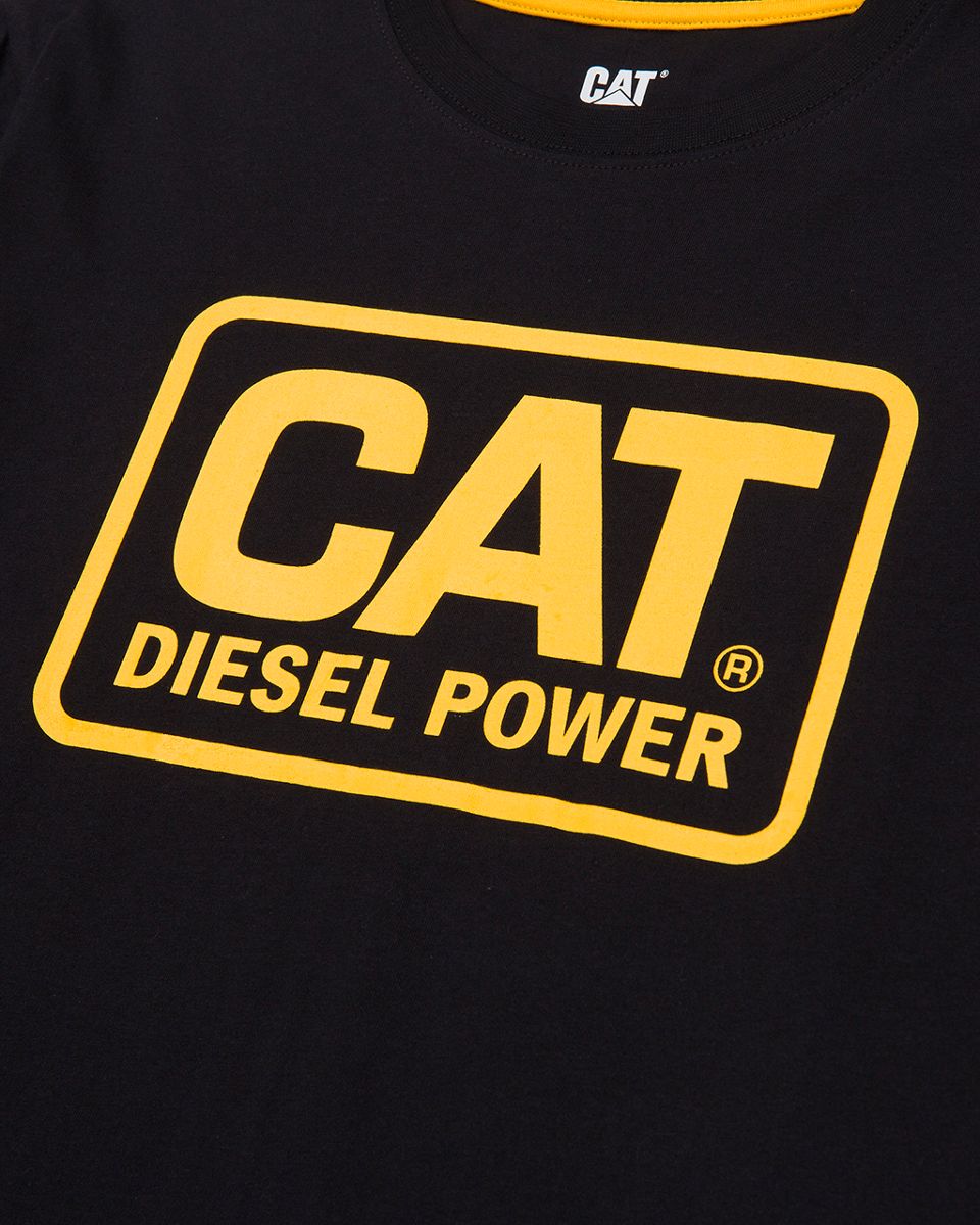 Diesel Power Tee, Black/Yellow, dynamic 2