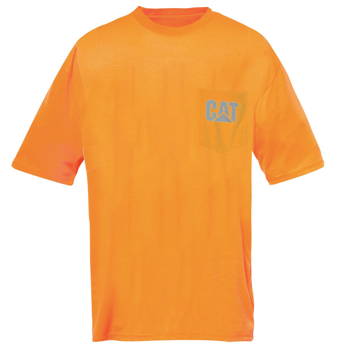 Hi-Vis Trademark Pocket Tee, Orange, dynamic 1