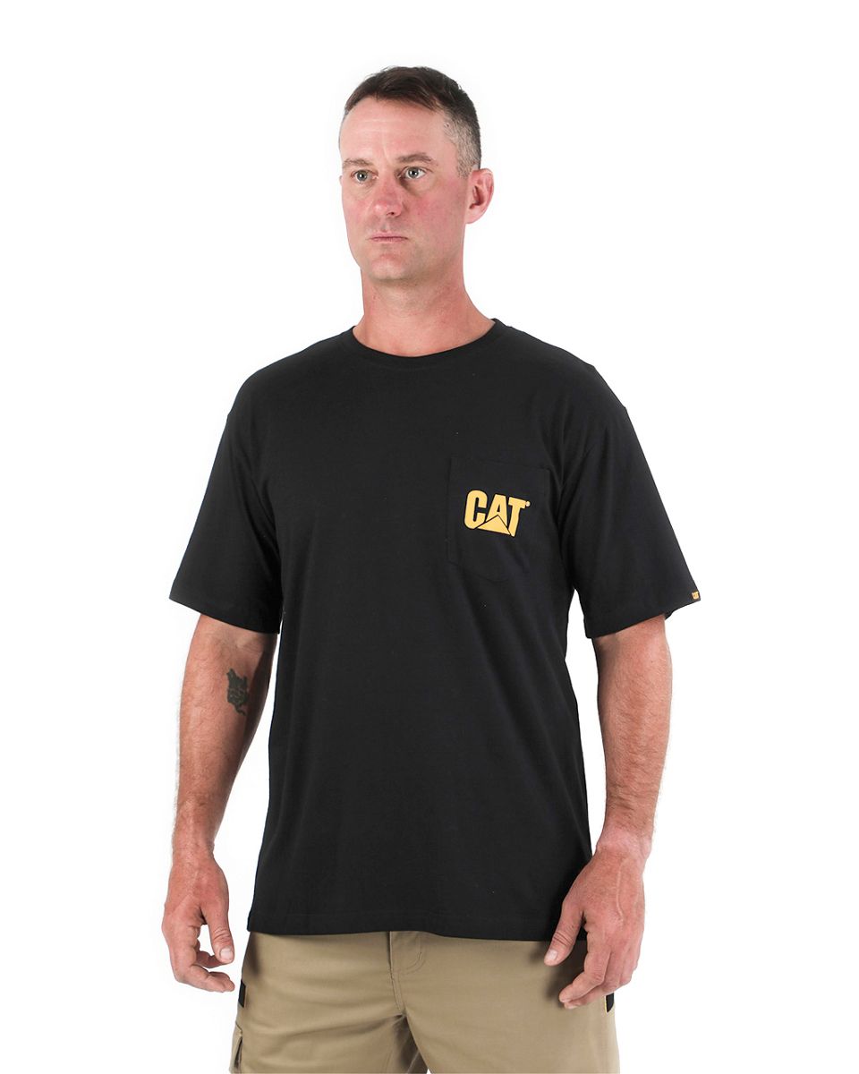 Trademark Pocket Tee, Dark Heather Grey, dynamic 3