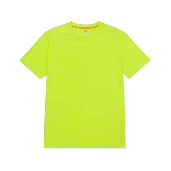 Coolmax Short Sleeve Tee, Hi-Vis Yellow, dynamic