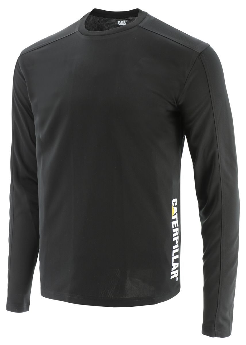 Coolmax Long Sleeve Tee, Black, dynamic 1