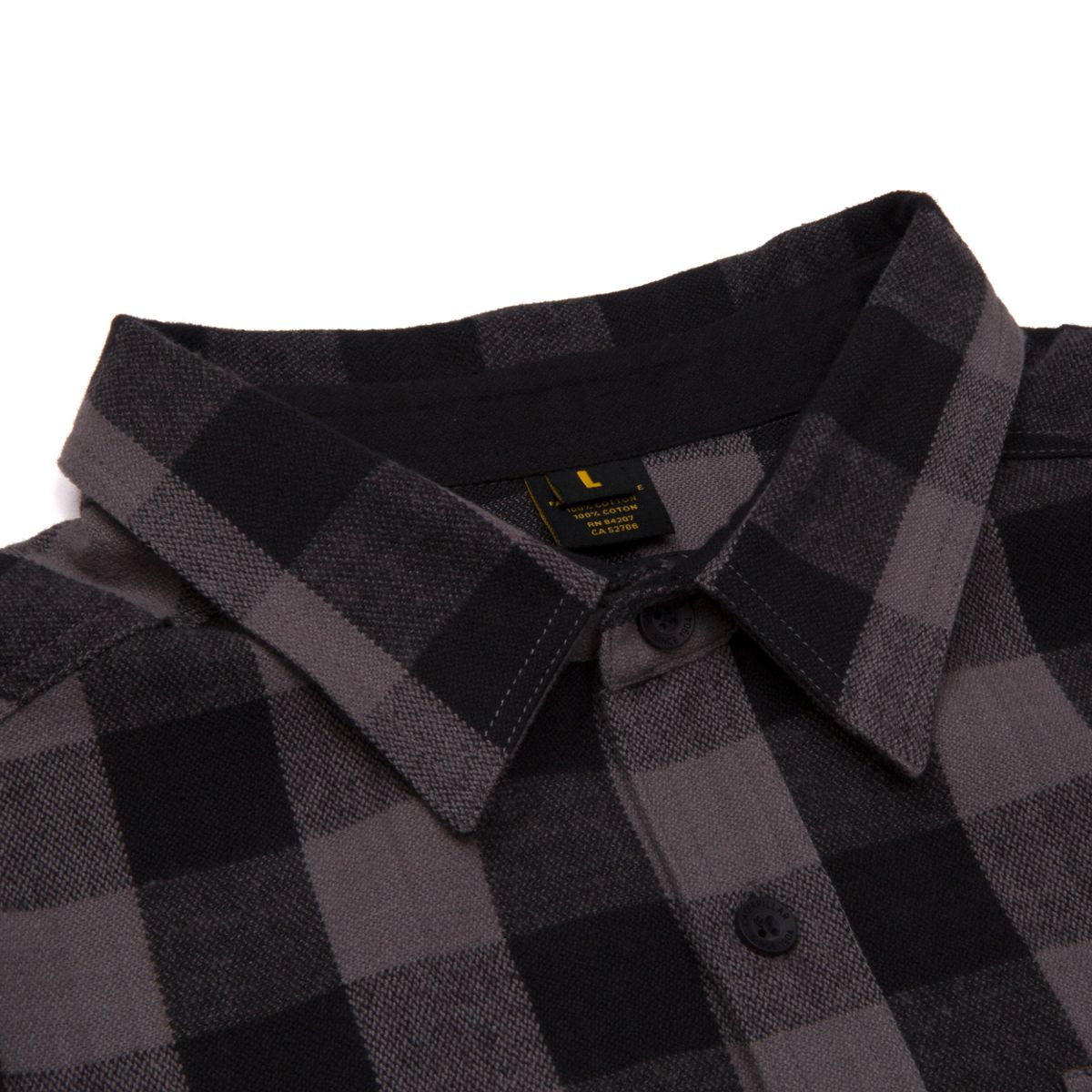 Buffalo Check Heavyweight Shirt, Black, dynamic 3