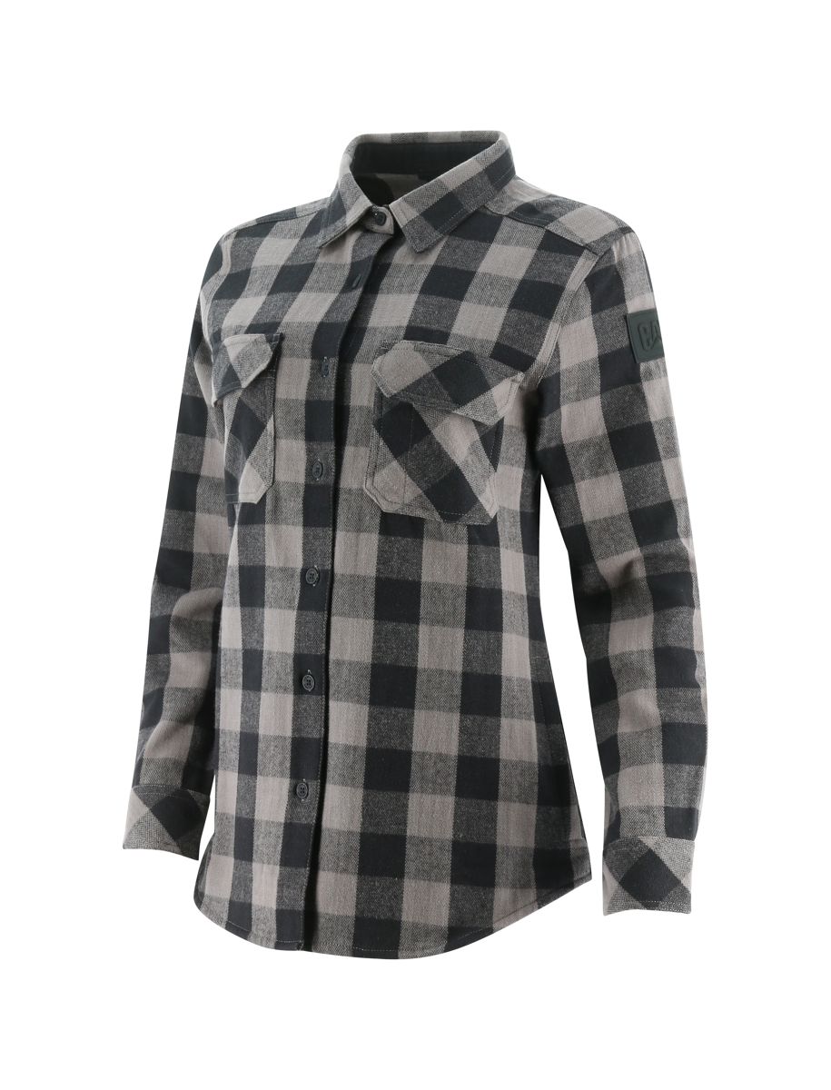 Buffalo Check Heavyweight Shirt, Black, dynamic