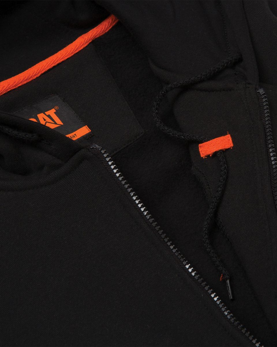 Flame Resistant Midweight Full Zip Hoodie, Black, dynamic 5