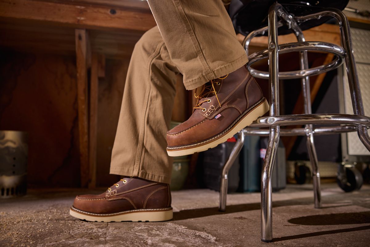 Workshop Wedge Composite-Toe 6" Work Boot, Brown, dynamic 2
