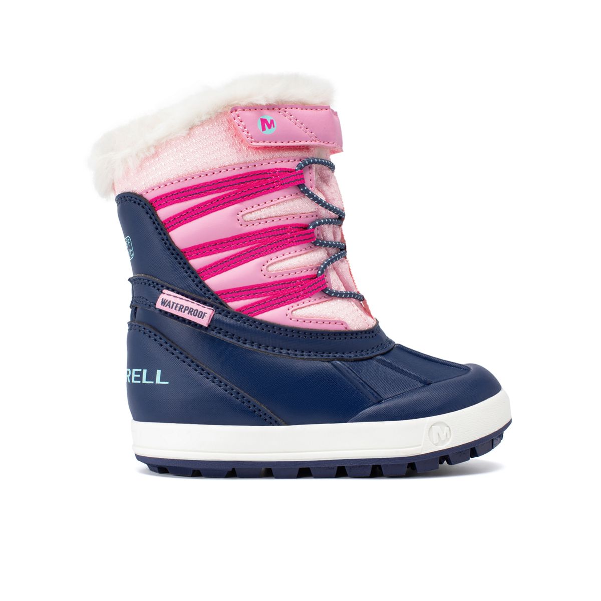Snow Bank 5 Jr., Navy/Pink, dynamic