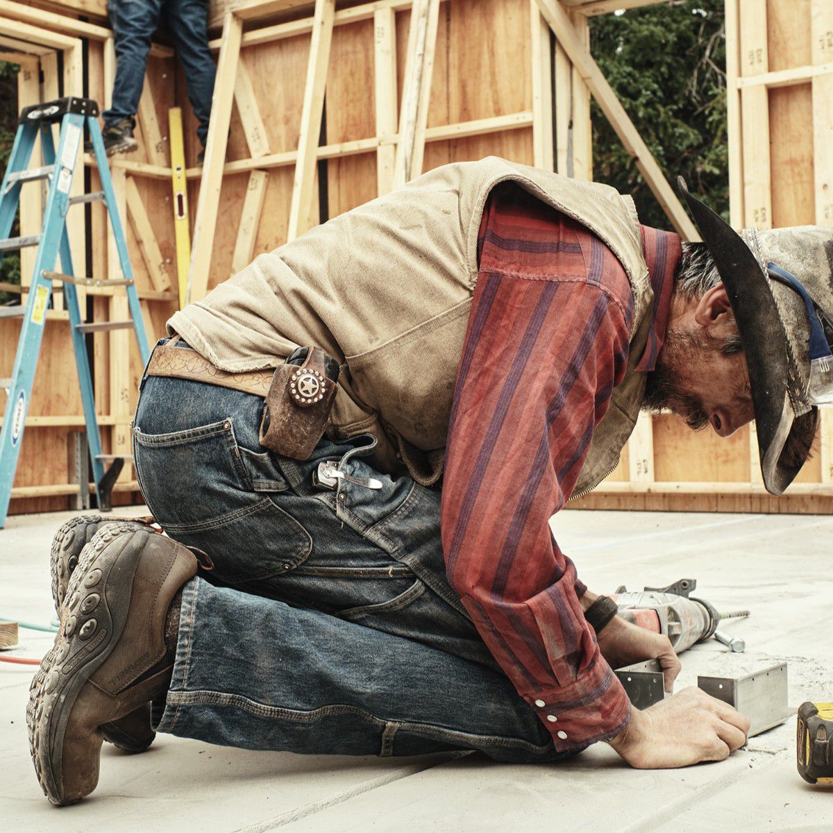 Jungle Moc Leather Comp Toe Work Shoe Wide Width, Black, dynamic 7