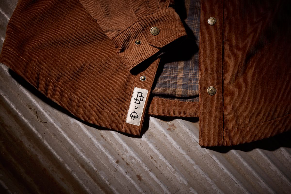 Wolverine x Jordan Davis Corduroy Shirt Jac, Pecan, dynamic 3