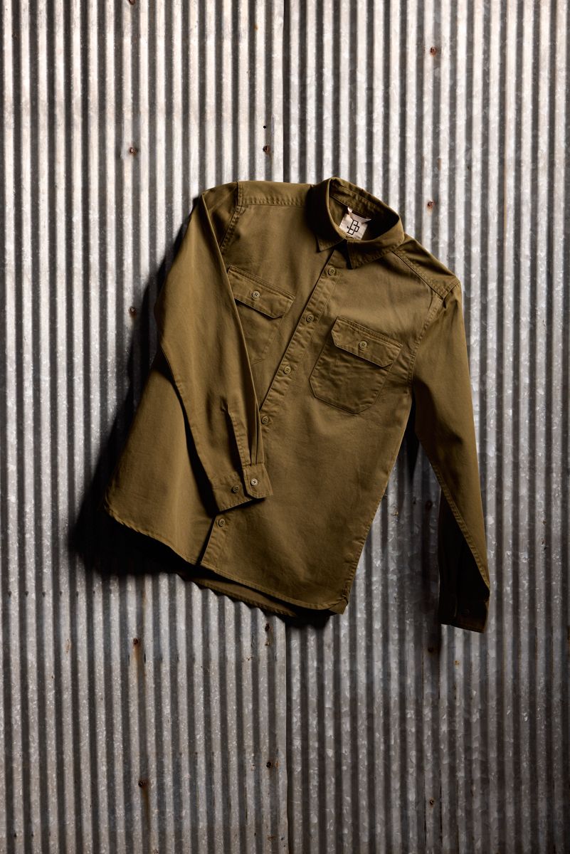 Wolverine x Jordan Davis Twill Shirt, Uniform Green, dynamic 4