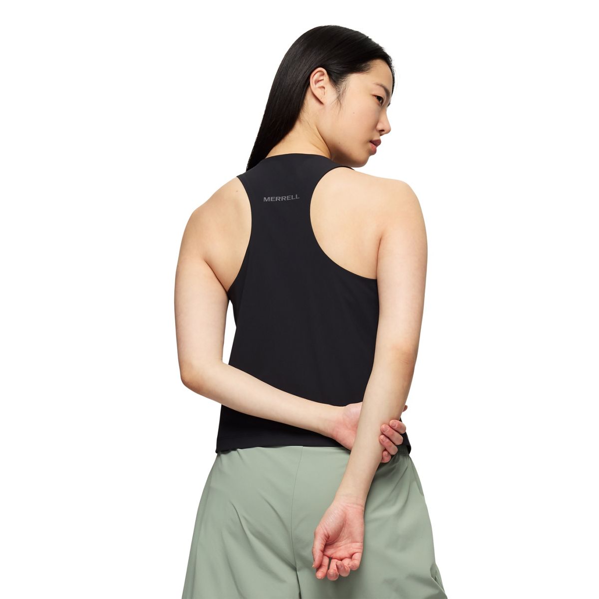 Jasmine Racerback Tank, Black, dynamic 3