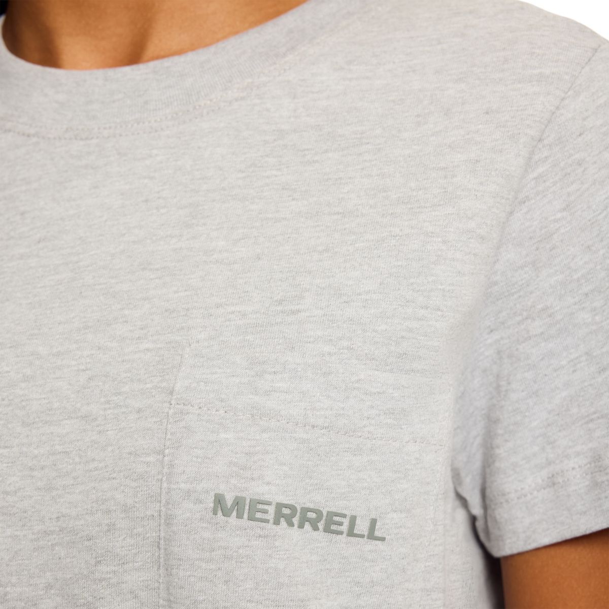 Relaxed Pocket Short Sleeve Tee, Heather Grey, dynamic 5