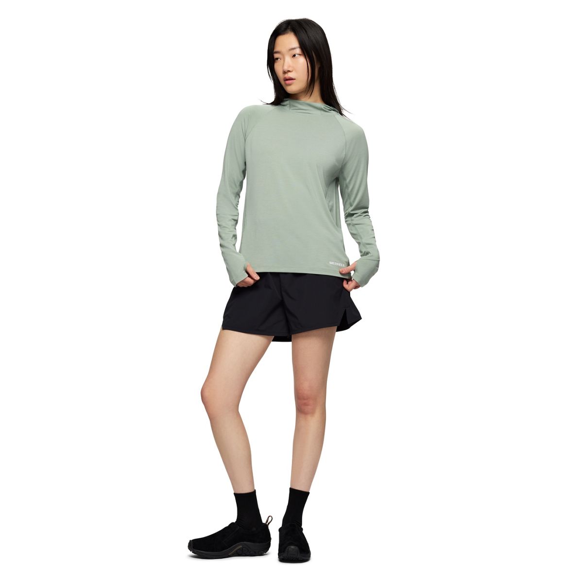 Eliza Tencel Sun Hoody, Iceburg Green, dynamic 2