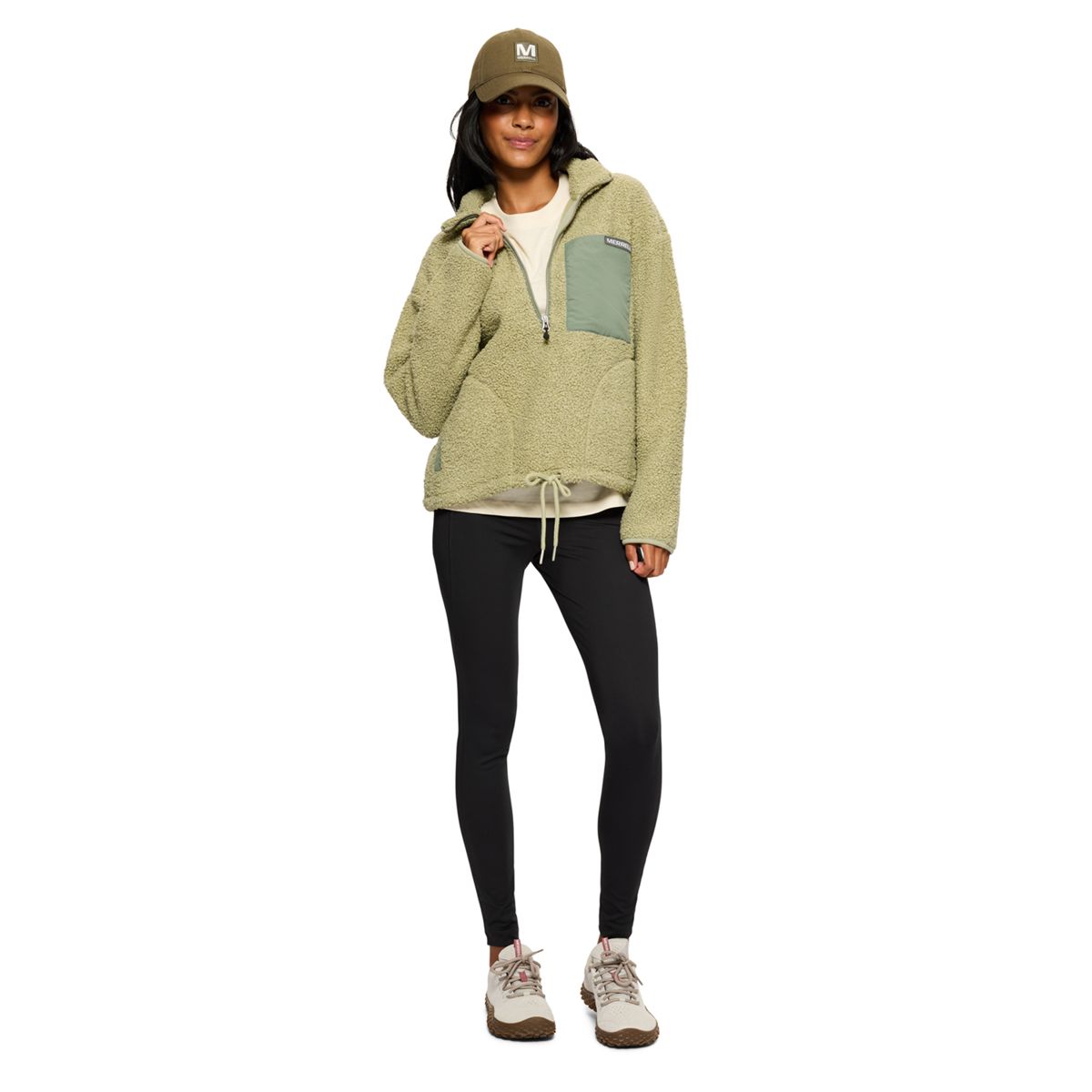 Senna Teddy Sherpa Popover, Talc/Shale, dynamic 4