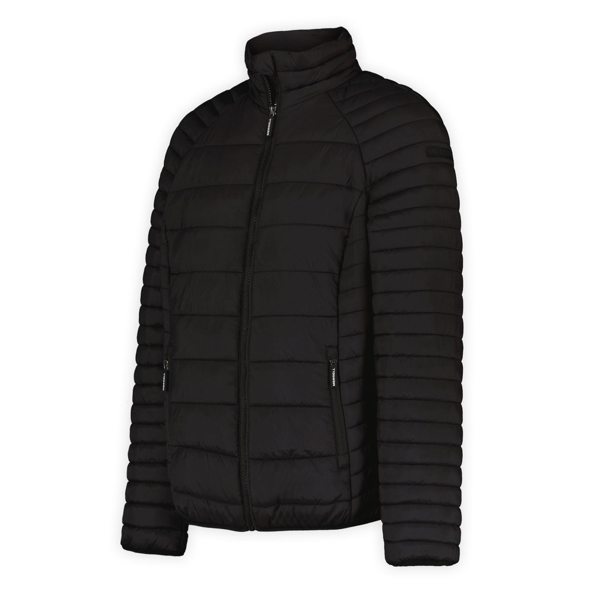 Connie Super Lightweight Mock Neck Puffer Jacket, Black, dynamic 6