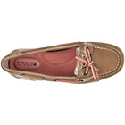 Angelfish Slip-On Boat Shoe, Linen / Coral Plaid Sequins, dynamic 5