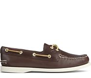 Authentic Original™ Boat Shoe, Classic Brown Leather, dynamic