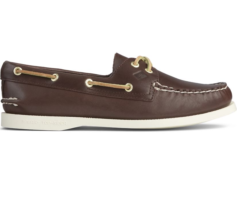 Authentic Original Boat Shoe, Classic Brown Leather, dynamic 1
