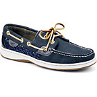 Bluefish 2-Eye Boat Shoe, Navy / Sequin Wool, dynamic 1