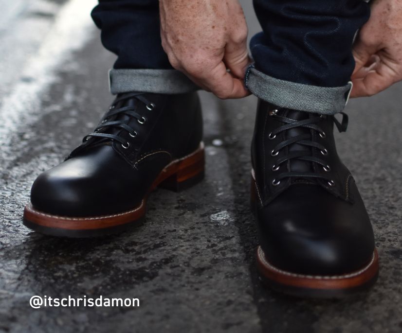 1000 Mile Plain-Toe Classic Boot, Black Leather, dynamic 7