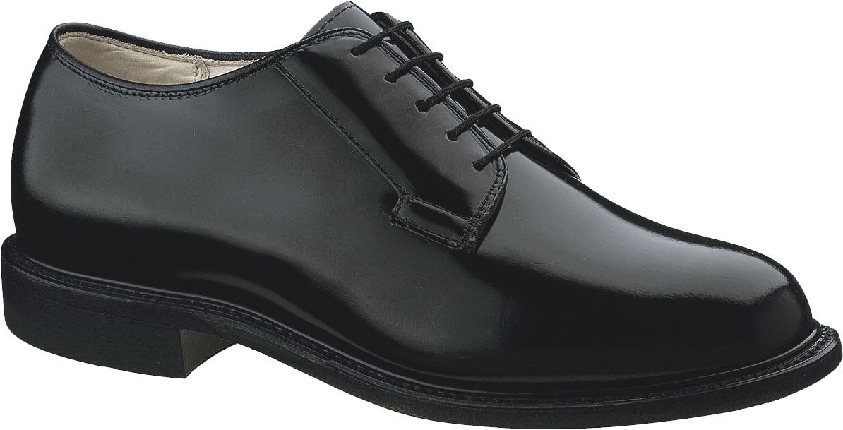 dlats men's military black leather oxford dress shoes