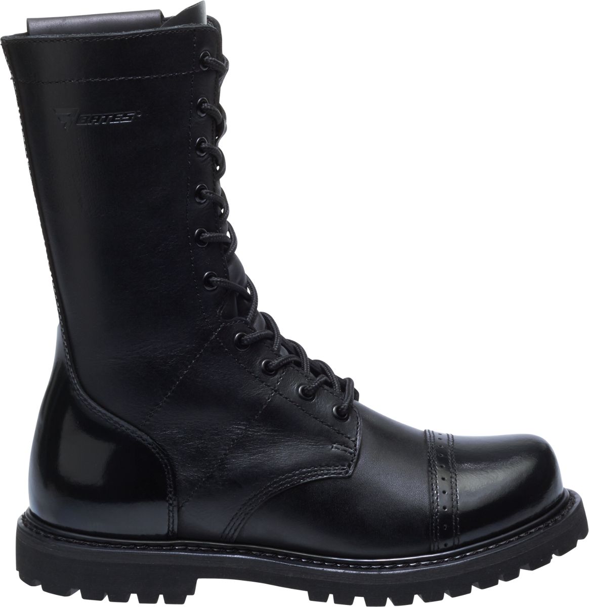 mens side zip boots black