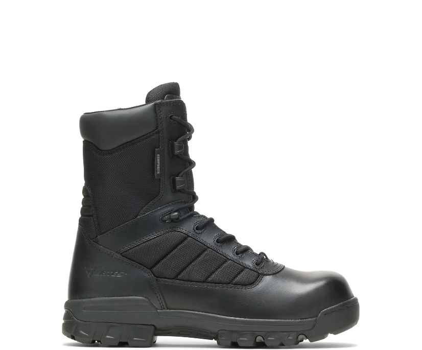 8" Tactical Sport Composite Toe Side Zip Boot, Black, dynamic 1