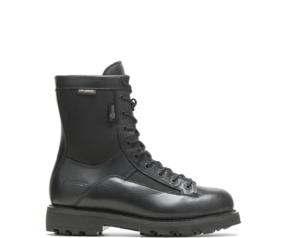 8" DuraShocks® Waterproof Lace-to-toe Boot, Black, dynamic