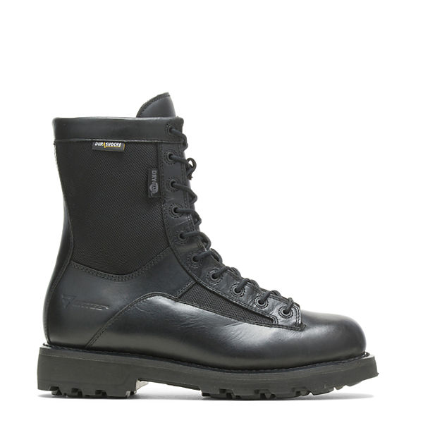 8" DuraShocks® Waterproof Lace-to-toe Boot, Black, dynamic