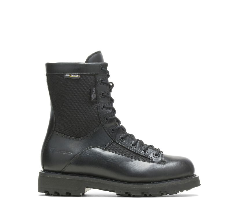 8" DuraShocks® Waterproof Lace-to-toe Boot, Black, dynamic 1