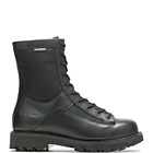 8" DuraShocks® Lace-to-toe Side Zip Boot, Black, dynamic 1