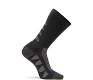 2-PK EPS Moisture Wicking Sock, Black, dynamic